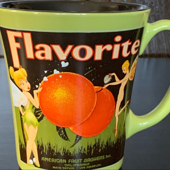 Disney Tinker Bell Flavorite American Fruit Growers Ceramic Mug - Picture 3 of 10